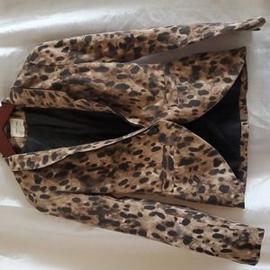 SILENCE NOICE ANIMAL PRINT BLAZER S